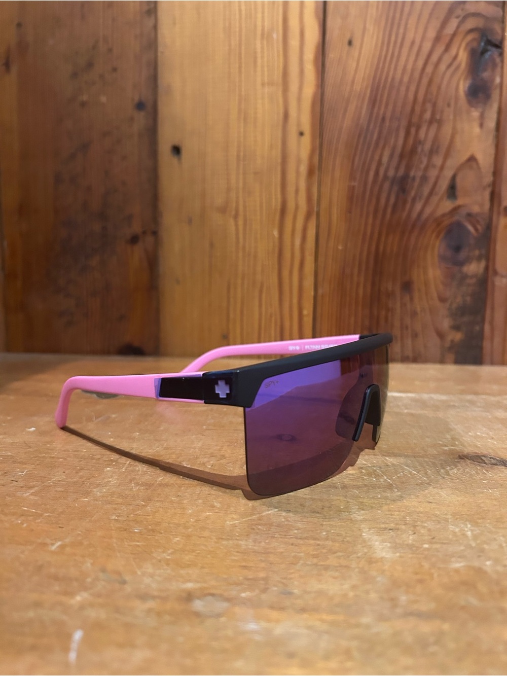 Spy Flynn 5050 Pink and Black Shield Sunglasses